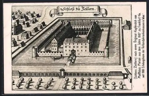 AK Zeillern, Schloss Zeillern im Jahre 1687