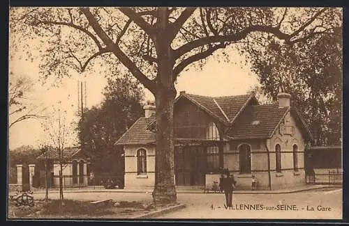 AK Villennes-sur-Seine, La Gare