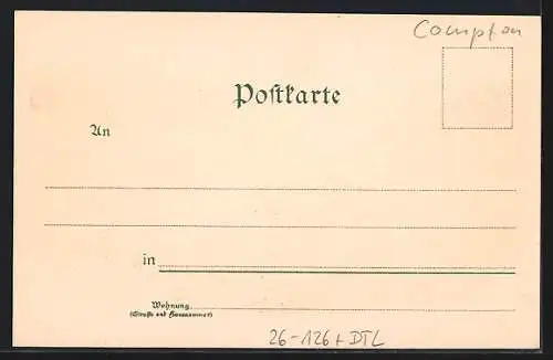 Künstler-AK Edward Theodore Compton: Schliersee, Ortsansicht