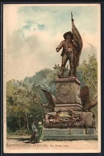 Künstler-AK Edward Theodore Compton: Innsbruck, Andreas Hofer-Denkmal am Berg Isel