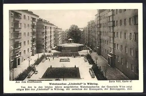 AK Wien-Währing, Wohnausbau Lindenhof