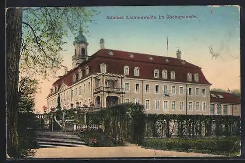 AK Lichtenwalde im Zschopautale, Blick zum Schloss