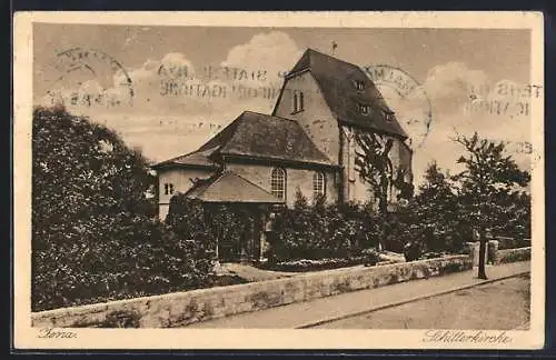 AK Jena, Blick zur Schillerkirche