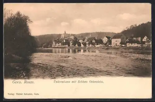 AK Gera-Reuss, Untermhaus mit Schloss Osterstein