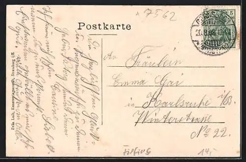 AK Gernsbach, Uferpartie