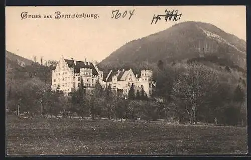 AK Brannenburg, Blick zum Schloss