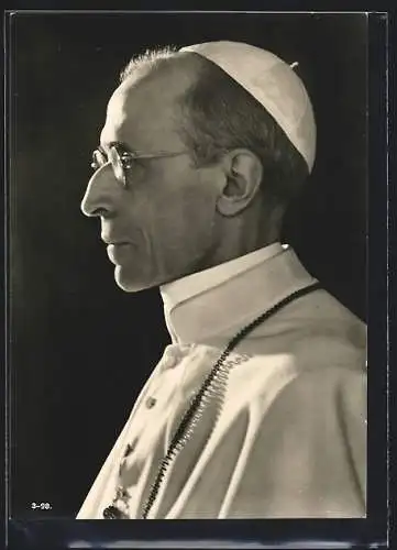 AK Papst Pius XII., Porträt im Profil