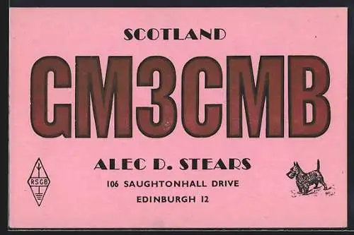 AK Edinburgh in Scotland, Radio DL1IY, Station CM3CMB