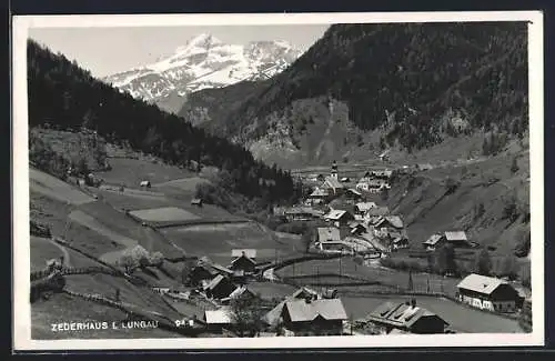 AK Zederhaus i. Lungau, Totalansicht von einem Berg aus