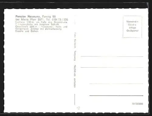 AK Maria Pfarr, Pension Neumann