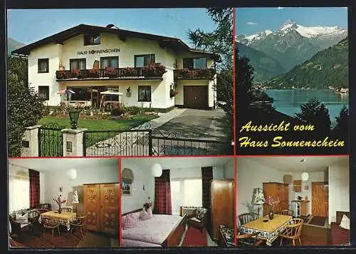 AK Zell am See, Apartement Haus Sonnenschein in vier Ansichten