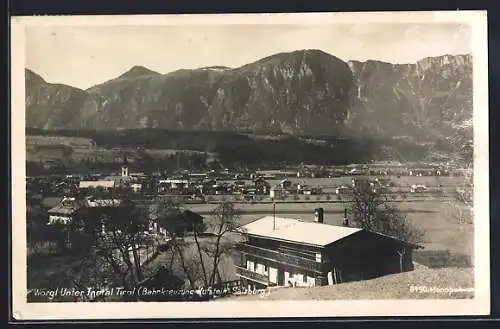 AK Wörgl, Totalansicht mit Kirche