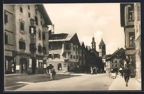 AK Kitzbühel, Hauptstrasse mit Geschäften