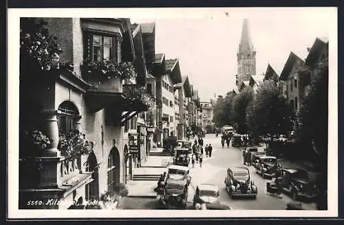 AK Kitzbühel, Blick in die Stadtstrasse