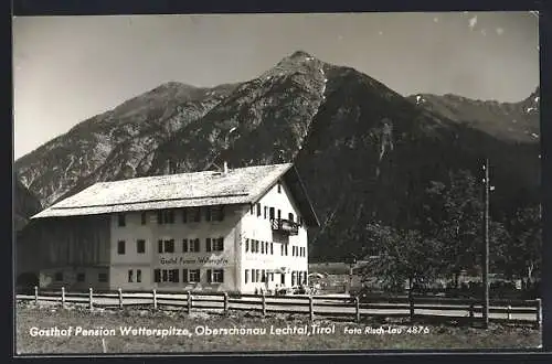 AK Oberschönau /Lechtal, Gasthof-Pension Wetterspitze