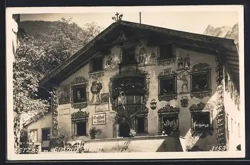 AK Oetz, Blick auf den Gasthof Stern