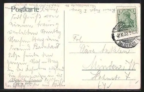 AK Berlin, am Tiergarten mit Blick auf die Kronprinzessin