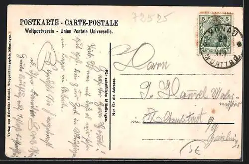 AK Münsingen, Truppenübungsplatz, Teilansicht