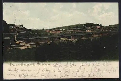 AK Münsingen, Truppenübungsplatz, Teilansicht