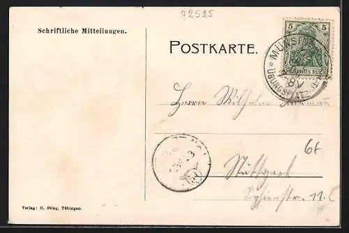 AK Münsingen, Truppenübungsplatz, Teilansicht