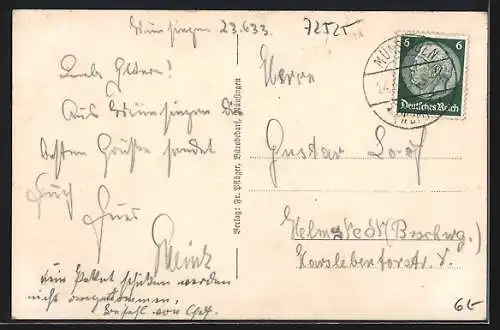 AK Münsingen, Teilansicht