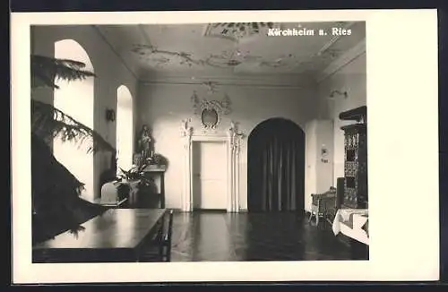 AK Kirchheim a. Ries, Saal, Innenansicht