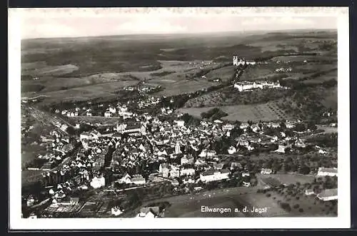 AK Ellwangen a. d. Jagst, Teilansicht mit Kirche