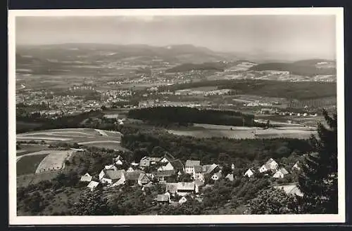 AK Aalen /Württ., Blick vom Braunenberg auf den Ort