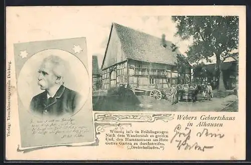 AK Alhausen, Friedrich Wilhelm Weber`s Geburtshaus