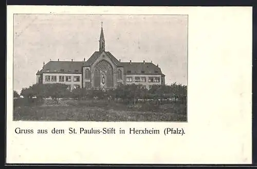 AK Herxheim /Pfalz, Das St. Paulus-Stift