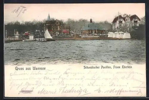 AK Berlin-Wannsee, Schwedischer Pavillon v. Franz Eberlein