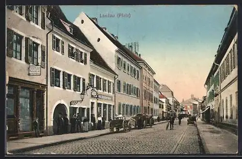 AK Landau /Pfalz, Gasthaus zum Deutschen Kaiser v. Carl Wagner in der Königstrasse 20