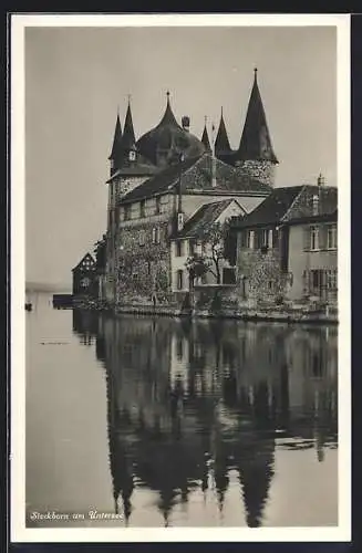 AK Steckborn am Untersee, Turmhof vom Wasser aus