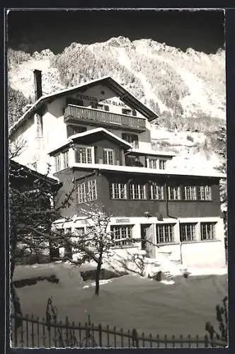 AK Les Marécottes, Pension-Rest. du Mont-Blanc