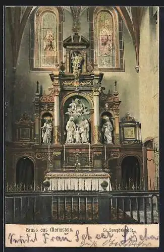 AK Mariastein, St. Josephskapelle, Altar