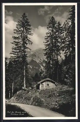 AK Melchsee-Frutt, Auf der Strasse nach Melchsee-Frutt