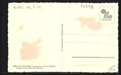 AK Veringenstadt, Ortsansicht aus der Vogelschau