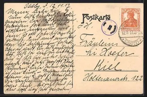 AK Oldenburg i. Gr., Haarenufer und Wohnhausreihe