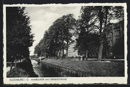 AK Oldenburg i. O., Haareufer und Ofenerstrasse