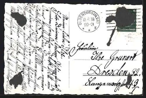 AK Oldenburg i. O., Haareufer und Ofenerstrasse