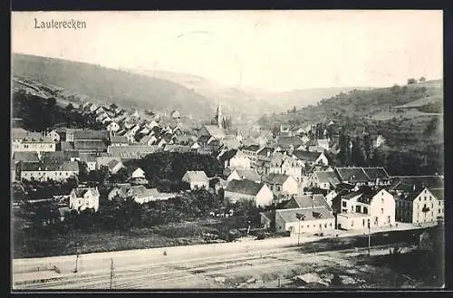 AK Lauterecken, Panoramablick auf den Ort