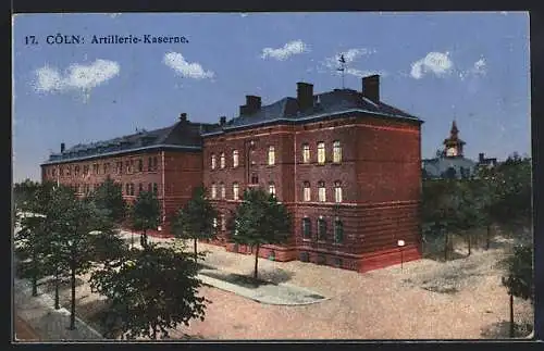 AK Köln, Blick auf die Artillerie-Kaserne