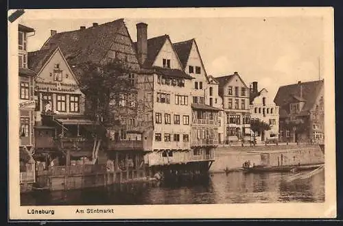 AK Lüneburg, Weinhandlung & Gasthaus Georg von Lösecke am Stintmarkt