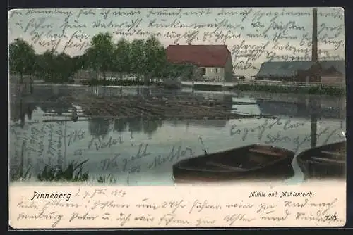 AK Pinneberg, Mühle und Mühlenteich