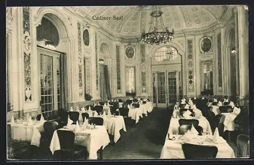 AK Berlin, Gasthaus Weinstuben Kempinski, Cadiner Saal, Innenansicht