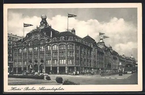 AK Berlin, Hertie-Kaufhaus am Alexanderplatz