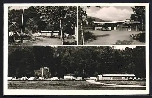 AK Rotenfels /Schwarzwald, Campingplatz, Mehrfachansicht