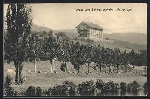 AK Gernsbach /Murgtal, Schwesternheim Marienruhe