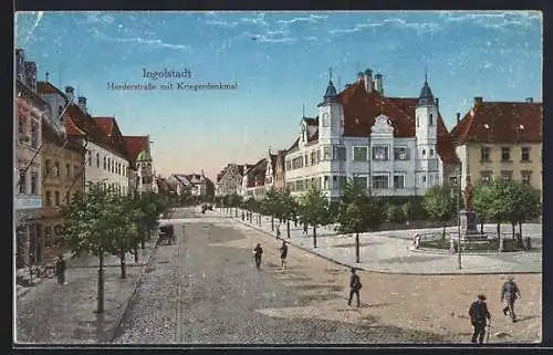 AK Ingolstadt, Kriegerdenkmal in der Harderstrasse