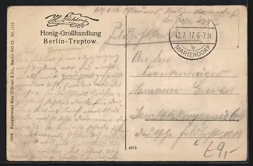 AK Berlin-Treptow, Boote auf der Spree